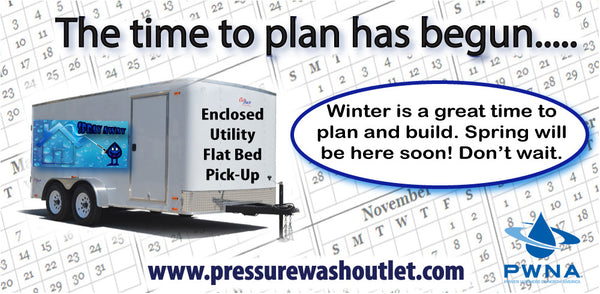 DUAL GUN PRESSURE WASH TRAILER RIG